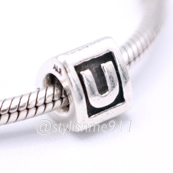 Authentic PANDORA Alphabet Letter - U - Picture 3 of 12